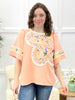 Peach Blossom Patch Cotton Top