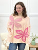 Oli & Hali Blush Bloom Mineral Wash Terry Top