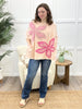 Oli & Hali Blush Bloom Mineral Wash Terry Top