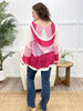 Pink Coastal Breeze Color Block Knit Hoodie
