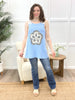 Meadow Bloom Lace Patch Sweater Tank