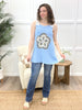 Meadow Bloom Lace Patch Sweater Tank