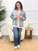 Vintage Washed Denim Jacket with Lace and Floral Patchwork