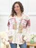 Vintage Patchwork Plaid Lace Shirt