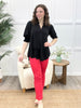 Dear Scarlett Effortless Charm Liz Top - Black