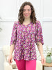 Dear Scarlett Wildflower Dreams Cali Blouse - Purple