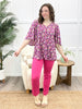 Dear Scarlett Wildflower Dreams Cali Blouse - Purple