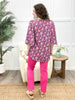 Dear Scarlett Wildflower Dreams Cali Blouse - Purple