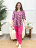 Dear Scarlett Wildflower Dreams Cali Blouse - Purple
