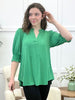 Dear Scarlett Effortless Charm Liz Top - Kelly Green