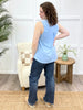 Dear Scarlett Subtle Muse Liz Tank Top - Blue