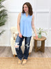 Dear Scarlett Subtle Muse Liz Tank Top - Blue