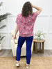 Dear Scarlett Paisley Blooms Sadie Top - Pink