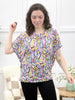 Dear Scarlett Paisley Daydream Sadie Top - Black