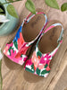 Corkys Volta II Floral Bliss Cork Wedge Sandals