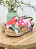 Corkys Volta II Floral Bliss Cork Wedge Sandals