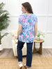 Dear Scarlett Floral & Paisley All Day Boyfriend Tunic Top - Blue