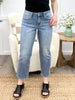 Lucy Beth Crop Straight Leg Jeans