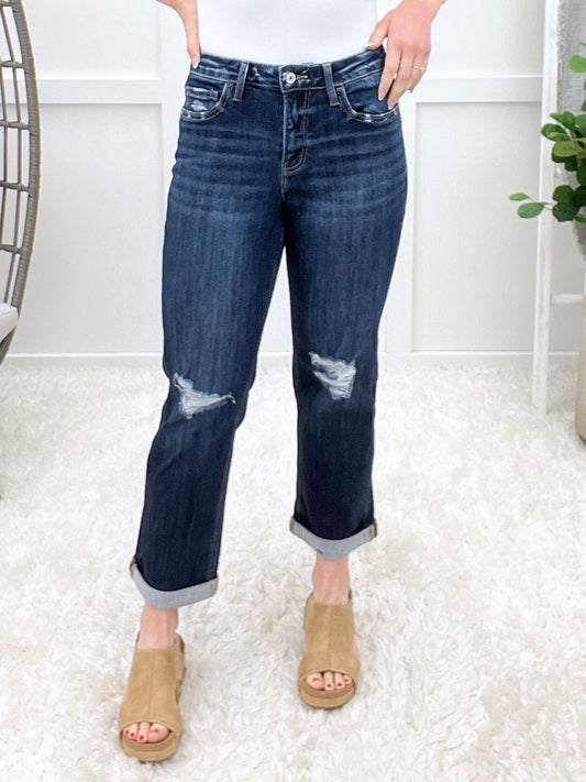 Harper Jo Crop Straight Leg Jeans