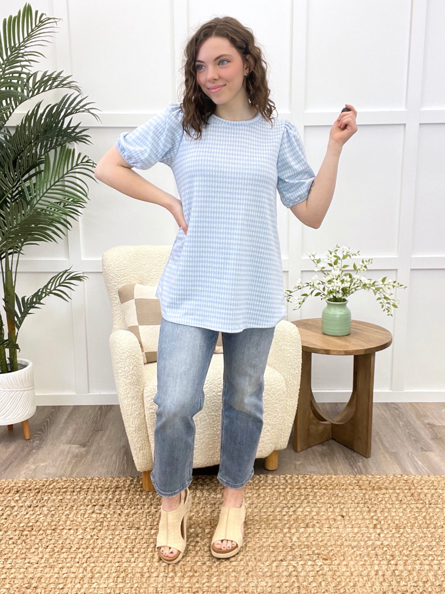 Gingham Grace Top