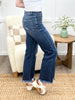 Breanna Jade Tummy Control Straight Leg Frayed Hem Jeans