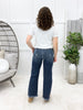 Breanna Jade Tummy Control Straight Leg Frayed Hem Jeans