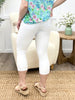 The Peyton Skinny Capri Jeggings - White