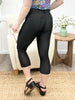 The Peyton Skinny Capri Jeggings - Black