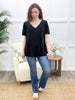 Midnight Luxe V-Neck Top