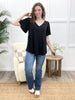 Midnight Luxe V-Neck Top