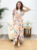 Blossom Embrace Floral Wrap Maxi Dress