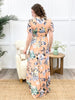 Blossom Embrace Floral Wrap Maxi Dress
