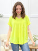 Fiercely vivid Top - Neon Yellow