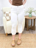 Maddi Nicole White Skinny Capris - Judy Blue