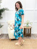 Blue Haven V-Neck Dress