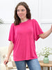 Lush Horizon Top - Fuchsia