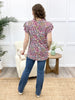 Electric Spots Ruffle Top