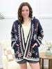 Homegrown Blossoms Jacket - Navy