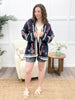 Homegrown Blossoms Jacket - Navy