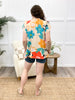 Wild Bloom Ruffle Top