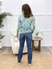Flower Power Sheer Top - Blue