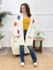 Petal Pop Cardigan - Cream