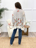 Wildflower Serenade Kimono - Light Grey
