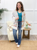 Wildflower Serenade Kimono - Light Grey