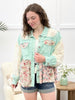 Lace & Petals Mint Vintage Jacket