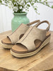 Corkys Taupe Ready Or Not Wedge Sandals