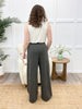 Smoky Heathered Wide-Leg Pants