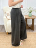 Smoky Heathered Wide-Leg Pants