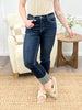 Carrie Anne High Rise Cuffed Crop Slim Straight Jeans