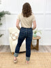 Carrie Anne High Rise Cuffed Crop Slim Straight Jeans